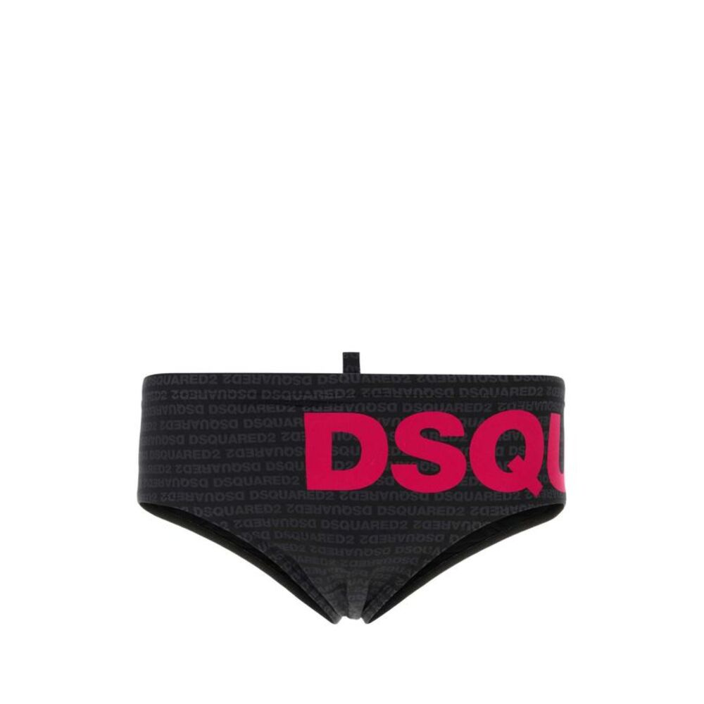 Dsquared Men Printed Stretch Nylon Swimming Brief